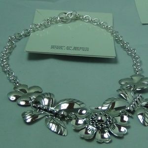 *SOLD** Taxco 925 43g TW Flower/Butterfly Necklace